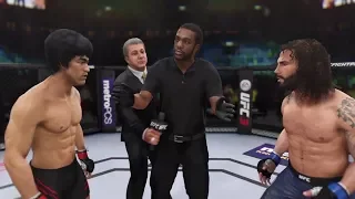 Bruce Lee vs. Clay Guida (EA Sports UFC 3) - CPU vs. CPU - Crazy UFC 👊🤪