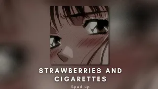 Strawberries and cigarettes - Troye Sivan (sped up lyrics)