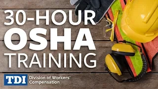 30-Hour OSHA Training | Division of Workers' Compensation