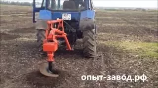 Работа ямобура ЭД 342