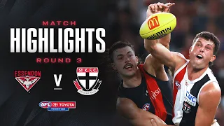 Essendon v St Kilda Highlights | Round 3, 2024 | AFL