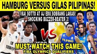 GILAS PILIPINAS vs HAMBURG! Kai Sotto at Aj Edu Grabi Sobrang Lakas!