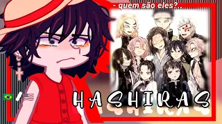 •|After Straw hats React to Hashiras (KNY) as The New crew|•// One Piece// Gacha club 🇧🇷/🇺🇸