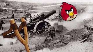 Were the Angry Birds used as Artillery in WW1?