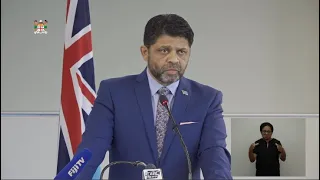 Fijian Attorney-General holds a press conference on COVID-19 assistance