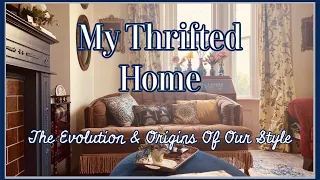 My Thrifted Home Tour- Origins of Your Style #williammorris #frenchcountry #Vintage #Cottagecore