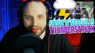 FIRST REACTION!! Thunderstruck by Steve'n'Seagulls (LIVE)