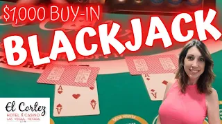 #3 🔴 DOUBLE DECK BLACKJACK with Side Bets at El Cortez Las Vegas