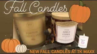 NEW!!! TK Maxx Fall/Autumn candles in England, August 2021 - Pumpkin Cheesecake and more!