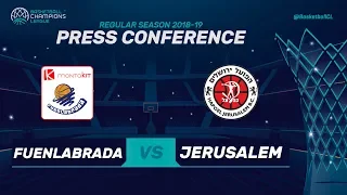 Montakit Fuenlabrada v Hapoel Bank Yahav Jerusalem - Press Conference