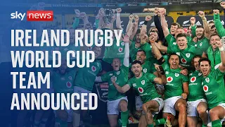 Ireland Rugby World Cup news conference