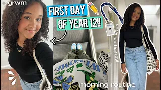 FIRST DAY OF SIXTH FORM! | starting year 12 + grwm | Inspiring Vanessa