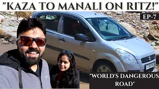 World's most Dangerous Road on Ritz | Kaza to Manali | EP-7 | Spiti Valley vlogs