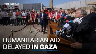 Guterres: UN is engaging with Egypt, Israel, US to get aid moving