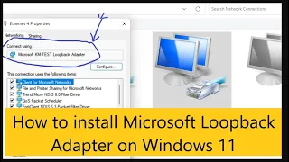 How to install Microsoft Loopback Adapter on Windows 11