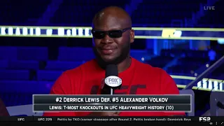 Derrick Lewis UFC post fight @thebeastufc