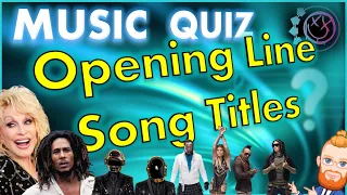 Opening Lyric Song Titles | Music Quiz 🎵| Spot The Intro (Sort Of) | *New Format*