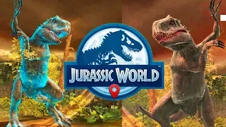 Индоминус Рекс Невидимка против Тираннозавра и динозавров Jurassic World Alive