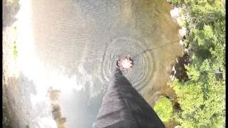 Columbia Helicopters Aerial Firefighting with Bambi Bucket View from Cockpit Water Fill and Drop