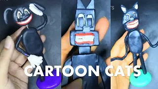 Cartoon Cat Characters using POLYMER CLAY!