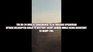 Russian War In Ukraine   Russian MI 24 Hind Helicopter Shot Down By Ukrainian Anti Air Missile