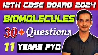 Biomolecules | 30+ PYQ | Class 12 Chemistry| CBSE Board 2024| Sourabh Raina