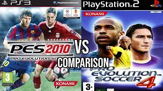 Pes 2010 PS3 Vs Pes 4 PS2