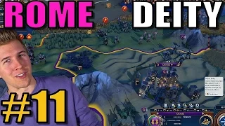 Civilization 6: Rome [Deity TSL Earth Map w/16 civs] Part 11 - Civ 6 Gameplay / Let's Play