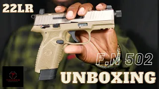 FN 502 unboxing/trigger pull/suppressor test