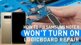 How To Fix Samsung NOTE 8 Won't Turn On - Logicboard Repair - How To Find Over Current三星NOTE8不开机维修