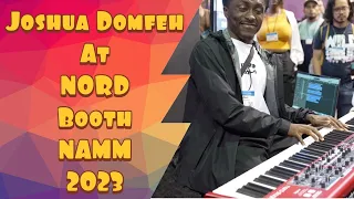 Joshua Domfeh At NORD Booth NAMM 2023