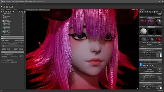 Creating Hair materials in Marmoset toolbag 4 (Hair tutorial final part)