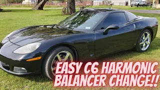 QUICKEST!! way to change a C6 Harmonic Balancer