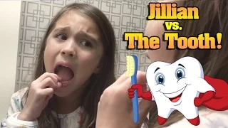 JILLIAN vs. THE TOOTH! Hotel Bathroom Battle!!!