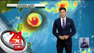 Posibleng magtagal sa loob ng PAR ang Bagyong #JennyPH at patuloy nitong hinahatak ang... | 24 Oras