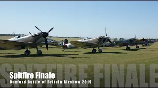 17 Spitfire 'Balbo' Flypast Finale - Duxford Battle of Britain Airshow 2019