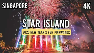 Star Island Singapore Countdown | New Year Fireworks 2023 | Singapore New Year Drone Display