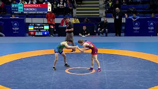 BRONZE FS - 57 kg: T. MARKOVYCH (UKR) v. J. TUROBOV (UZB)