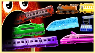 Learn Colors🌈 with Trains🚂 | 8 Planets riding Color Trains | Train Colors | Toddler Learning Video