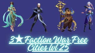 Guerre de faction Cités Libres 3★ lvl 25 - Awaken Chaos Era