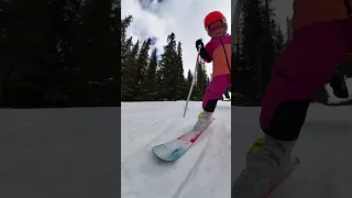 Fun father-daughter moments on snow. #insta360 #cute #family