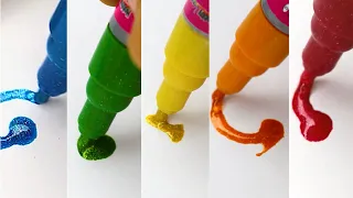 ASMR Glitter Pen Art : Satisfying Art Creations