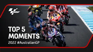 Top 5 MotoGP™ Moments | 2022 #AustralianGP 🇦🇺