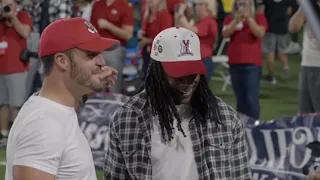 Davante Adams jersey retirement at Fresno State 10/15/22