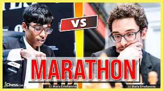 Praggnanandhaa vs. Fabiano Caruana | Kandidatenturnier 2024