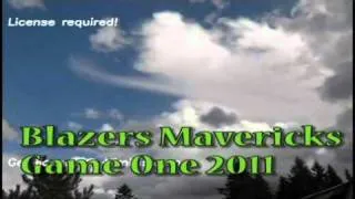 Blazers Mavericks Game one 2011