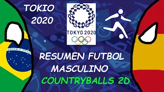 ¡Resumen de Tokio 2021! | Fútbol | Countryballs 2D