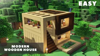 How to Build a Wooden House in Minecraft :: Easy Survival House Tutorial