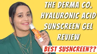 Best Sunscreen I Have Used - The Derma Co. Hyaluronic Acid Sunscreen Gel Review | Just another girl