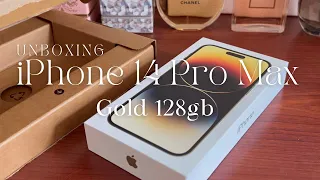 iPhone 14 Pro Max Gold Unboxing, Phone Accessories & Trip to Apple Store 🍎